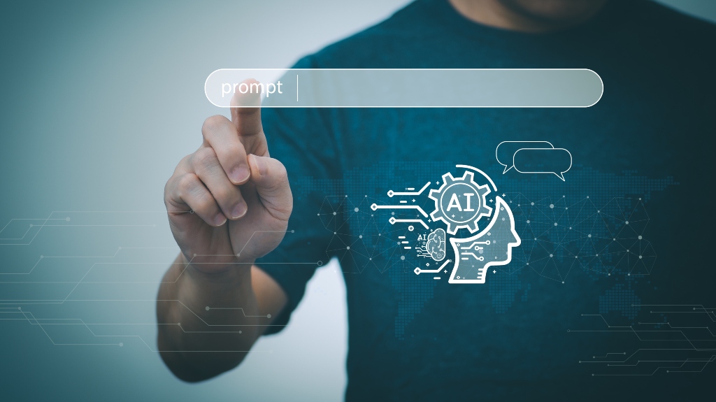 the person touching the virtual screen to use input commands ai