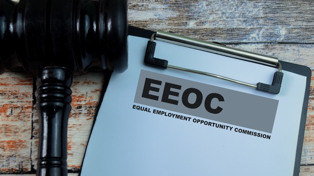 Equal Employment Opportunity Commision document and judge gavel